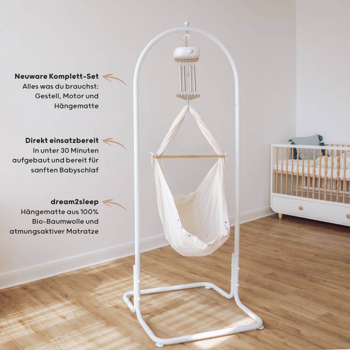 swing2sleep hängematte heia automatic baby hammocks wish set